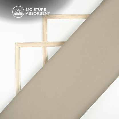 Laurel Grey Plain Stretch Cotton Fabric(Width 86 Inches)
