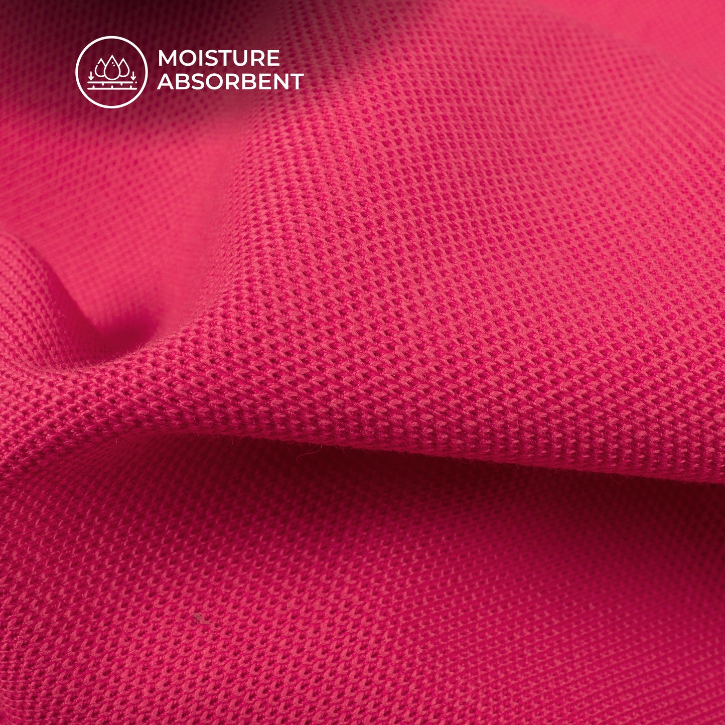 Hot Pink Plain Stretch Cotton Fabric (Width 86 Inches)