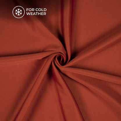 Burnt Orange Blend Semi Scuba Fabric (Width 70 Inches)