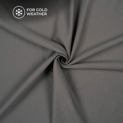 Dark Grey Blend Semi Scuba Fabric (Width 70 Inches)