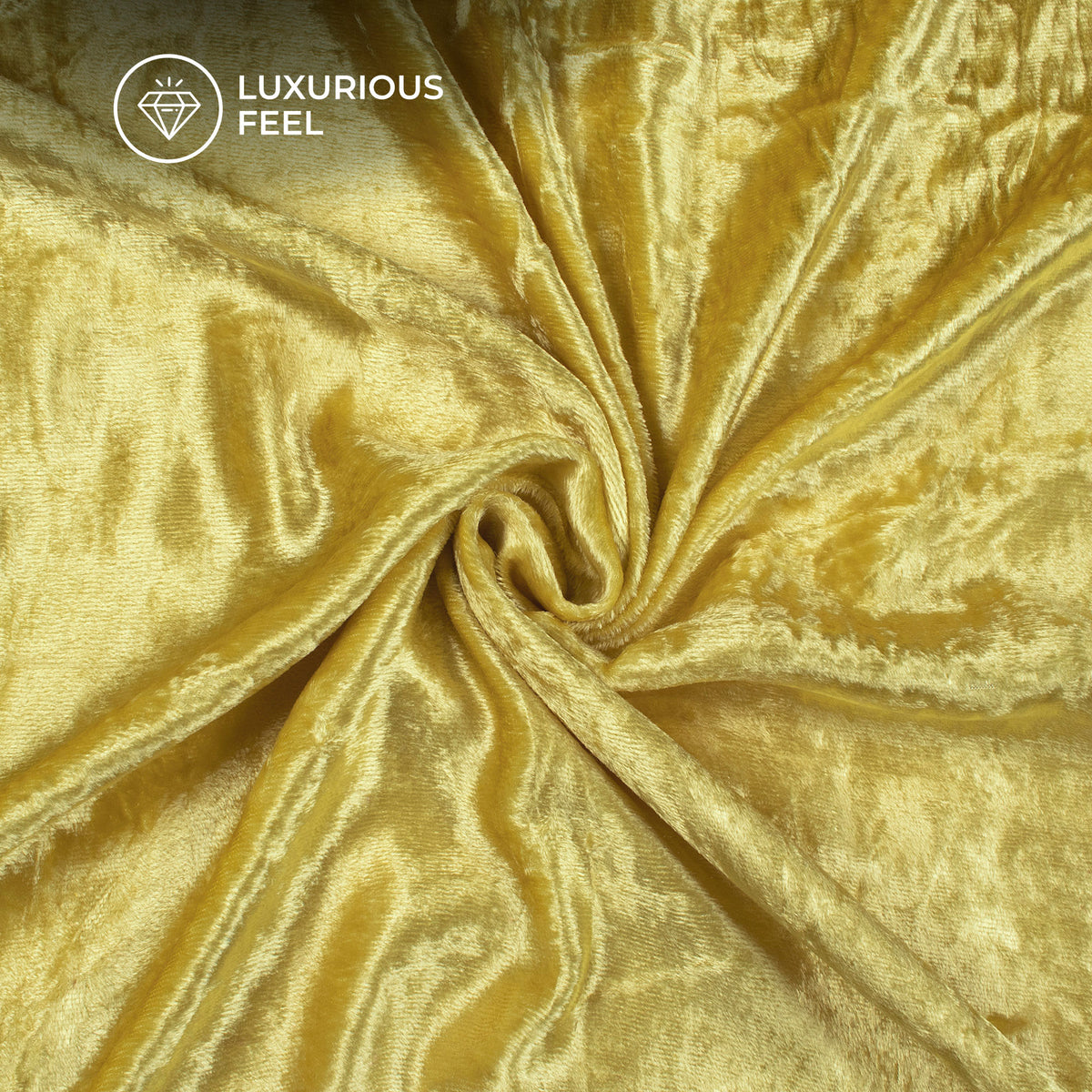 Lime Yellow Supersoft Viscose Velvet Fabric