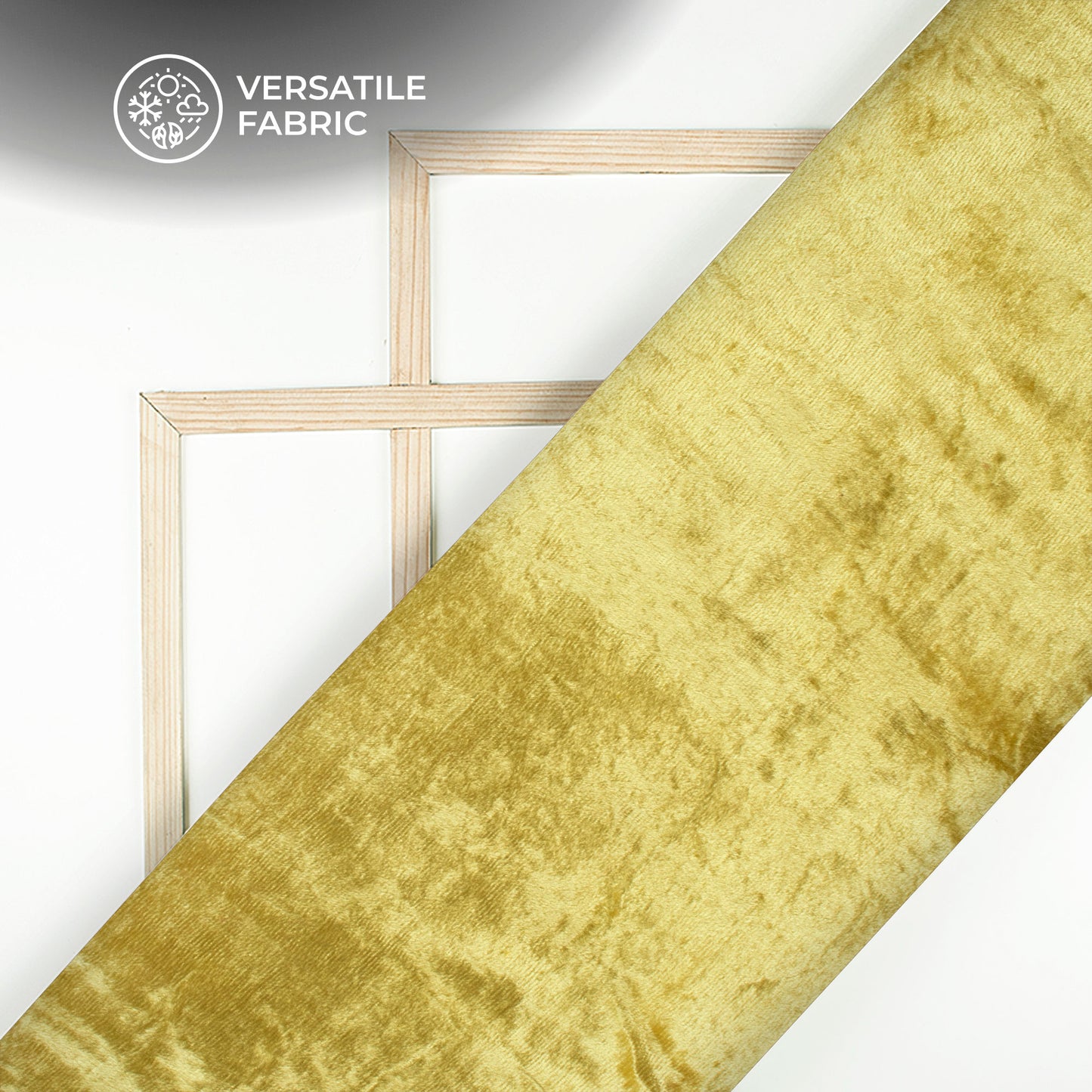 Lime Yellow Supersoft Viscose Velvet Fabric