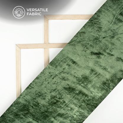 Hunter Green Supersoft Viscose Velvet Fabric