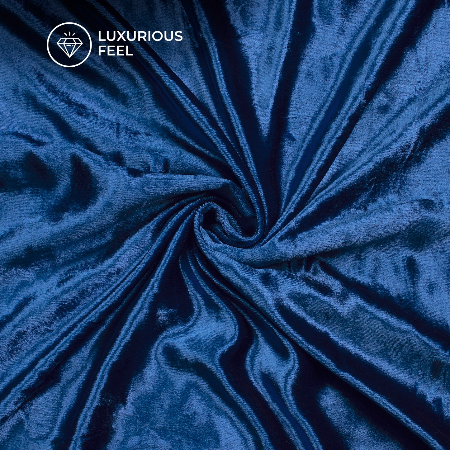 Azure Blue Supersoft Viscose Velvet Fabric