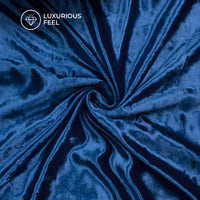 Azure Blue Supersoft Viscose Velvet Fabric