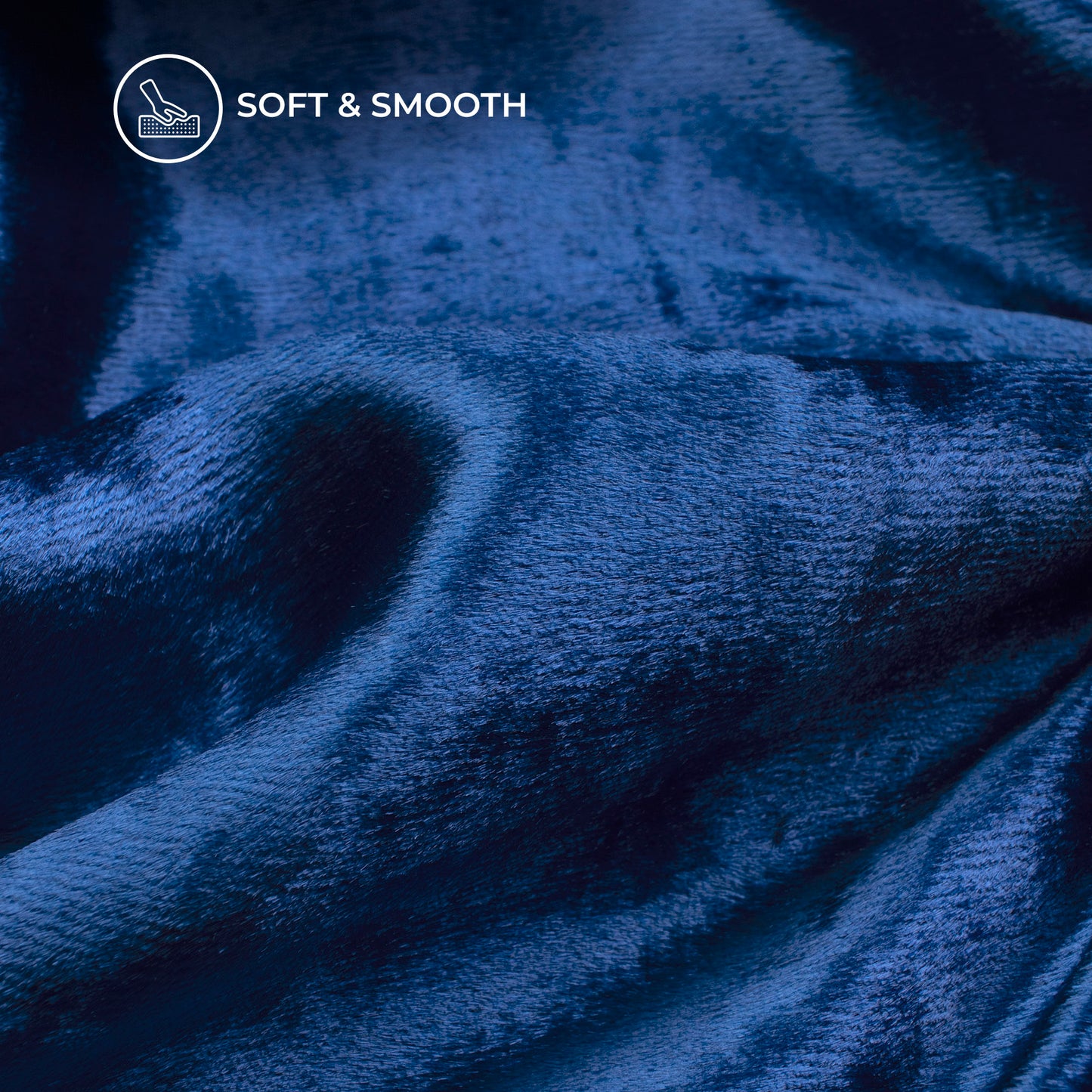 Azure Blue Supersoft Viscose Velvet Fabric