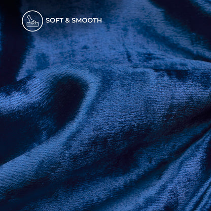 Azure Blue Supersoft Viscose Velvet Fabric