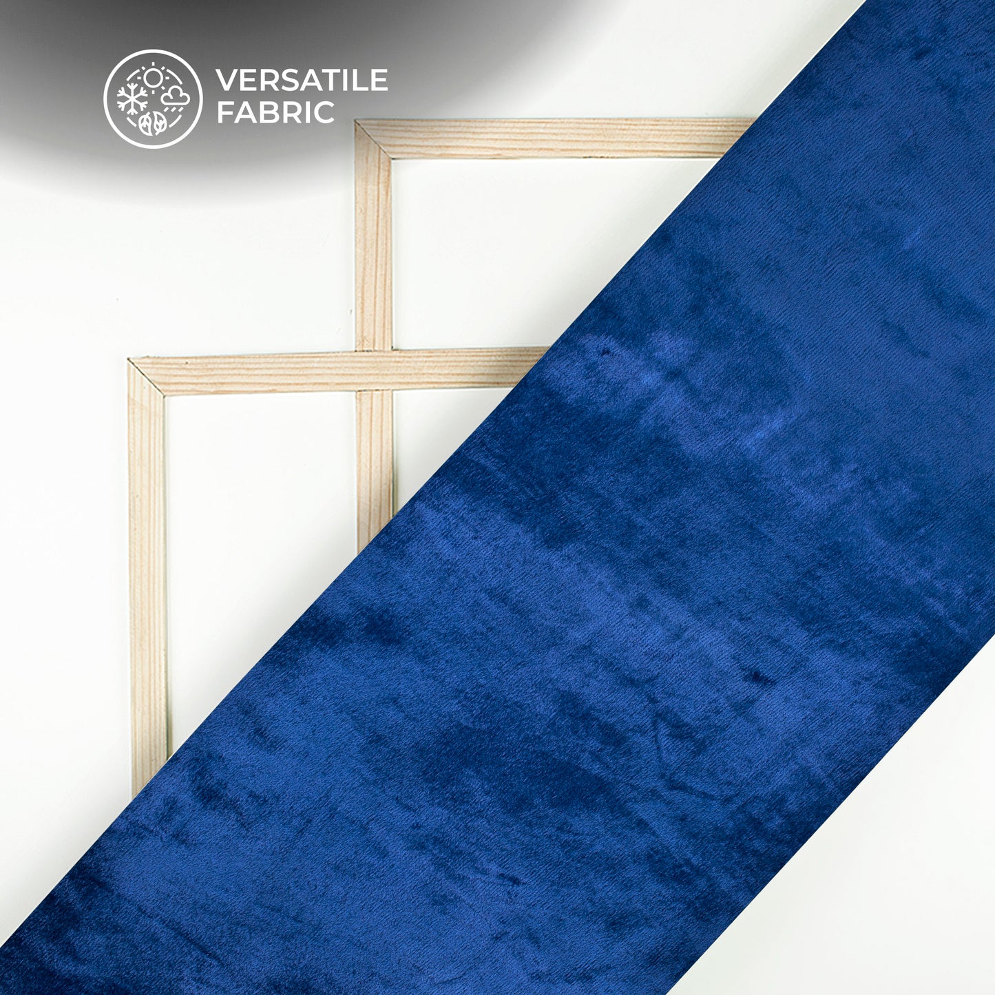Azure Blue Supersoft Viscose Velvet Fabric