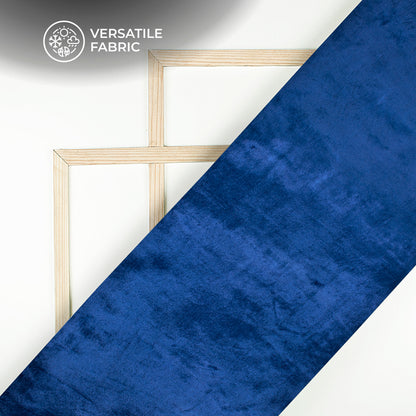 Azure Blue Supersoft Viscose Velvet Fabric