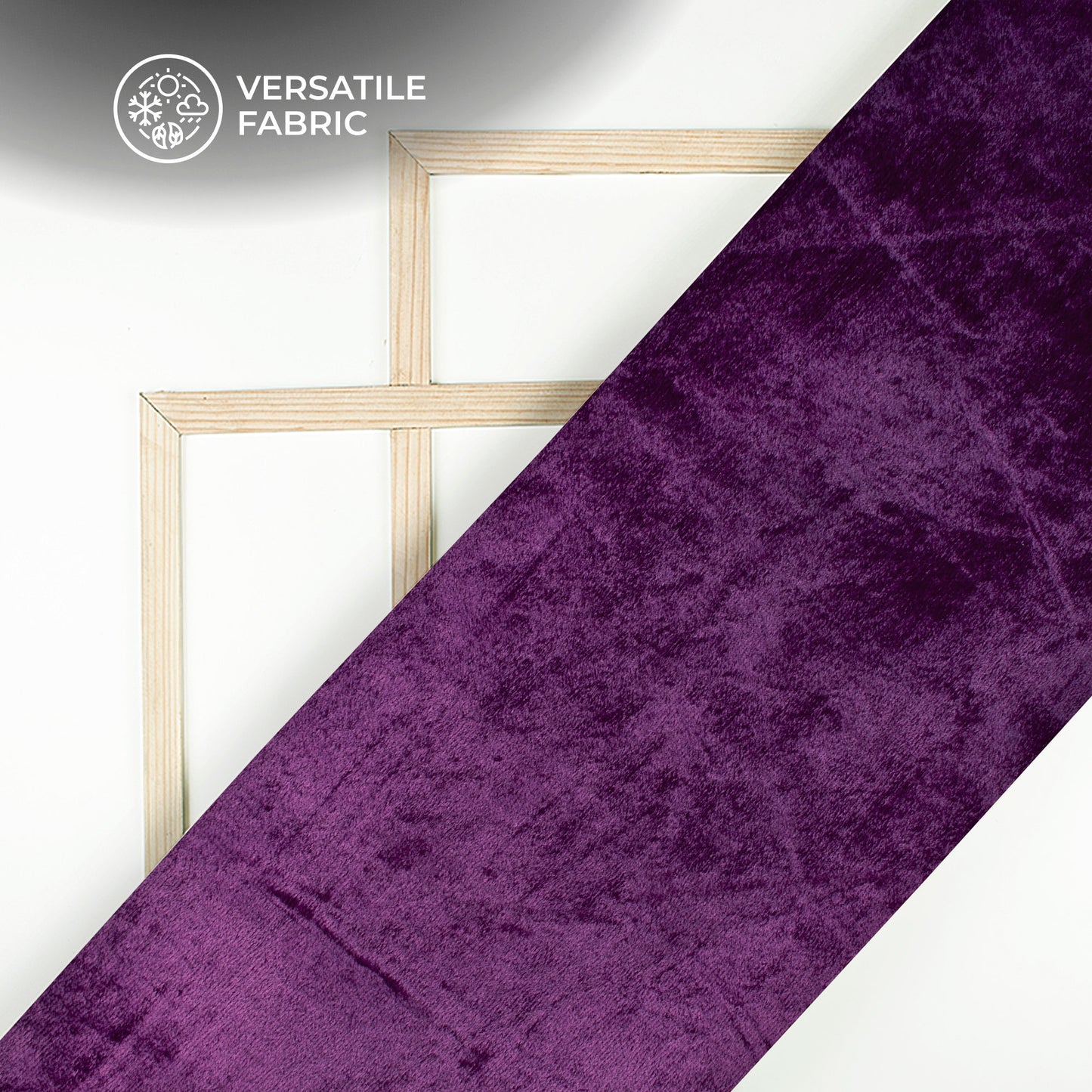 Plum Purple Supersoft Viscose Velvet Fabric