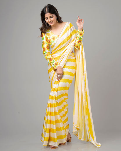 Attractive Stripes Saree