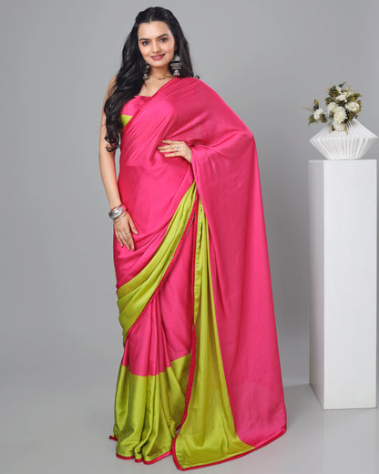 Exclusive Ombre Women's Designer Bollywood Pre-Draped Saree