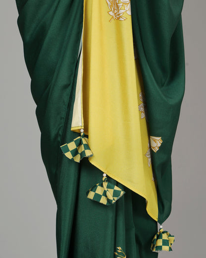 Exclusive Vintage Floral Women's Designer Bollywood Saree