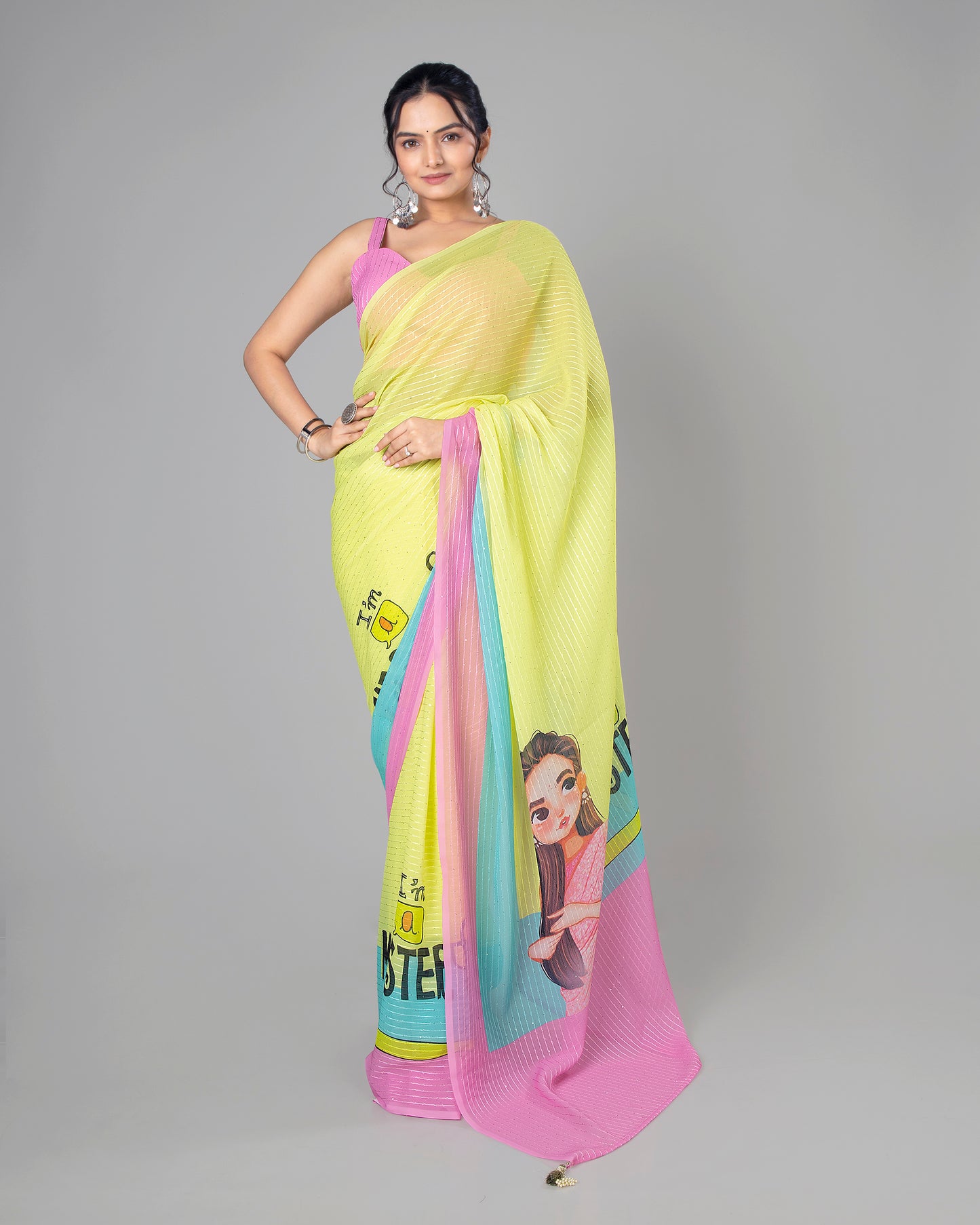 Bestselling Master Piece Designer Embroidery Pre-Draped Saree