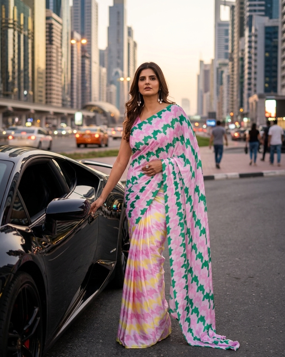 Trendy Bollywood Designer Silk Saree