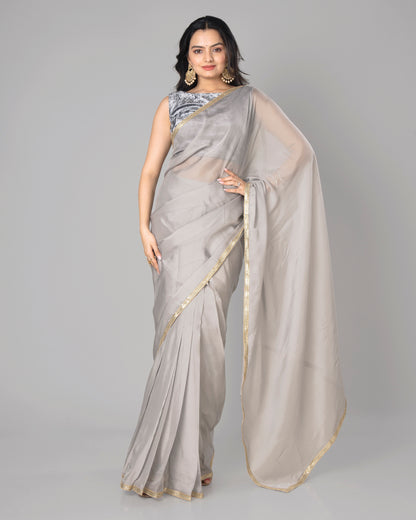Lace-Trimmed Pure Organza Saree for Any Occasion