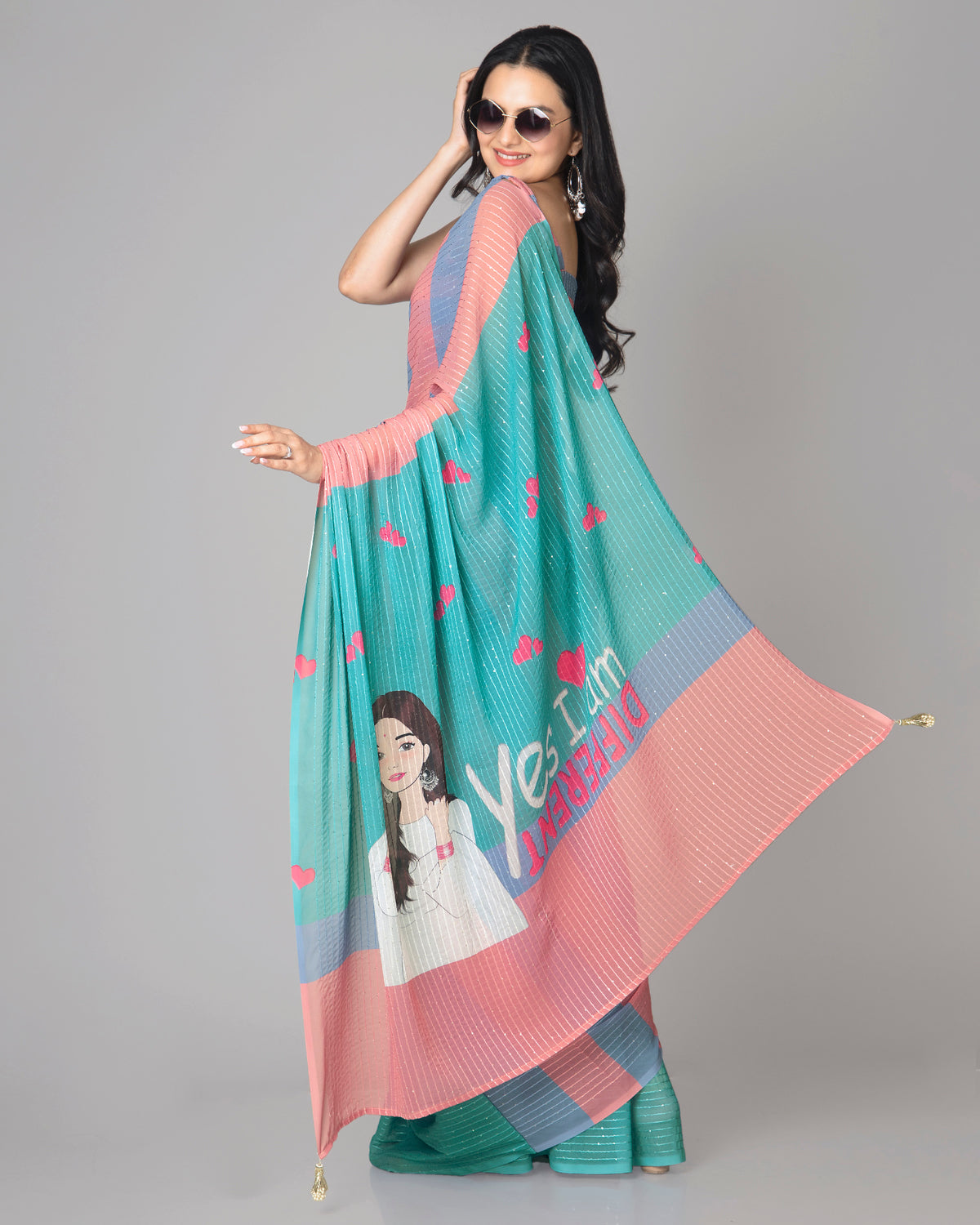 Perfect Pre-Draped Beauty With Quirky Twist Saree