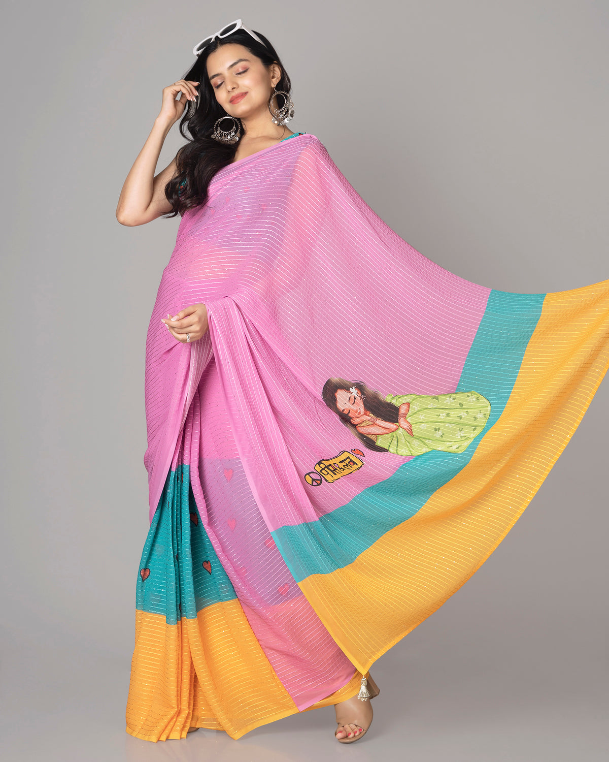 Unleash Your Inner Fashionista With Quirky Pre-Draped Saree