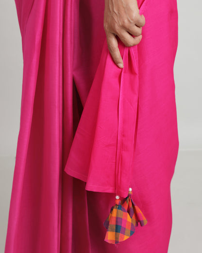 Breathe Easy, Look Bold : The Pink Cotton Mulmul Saree
