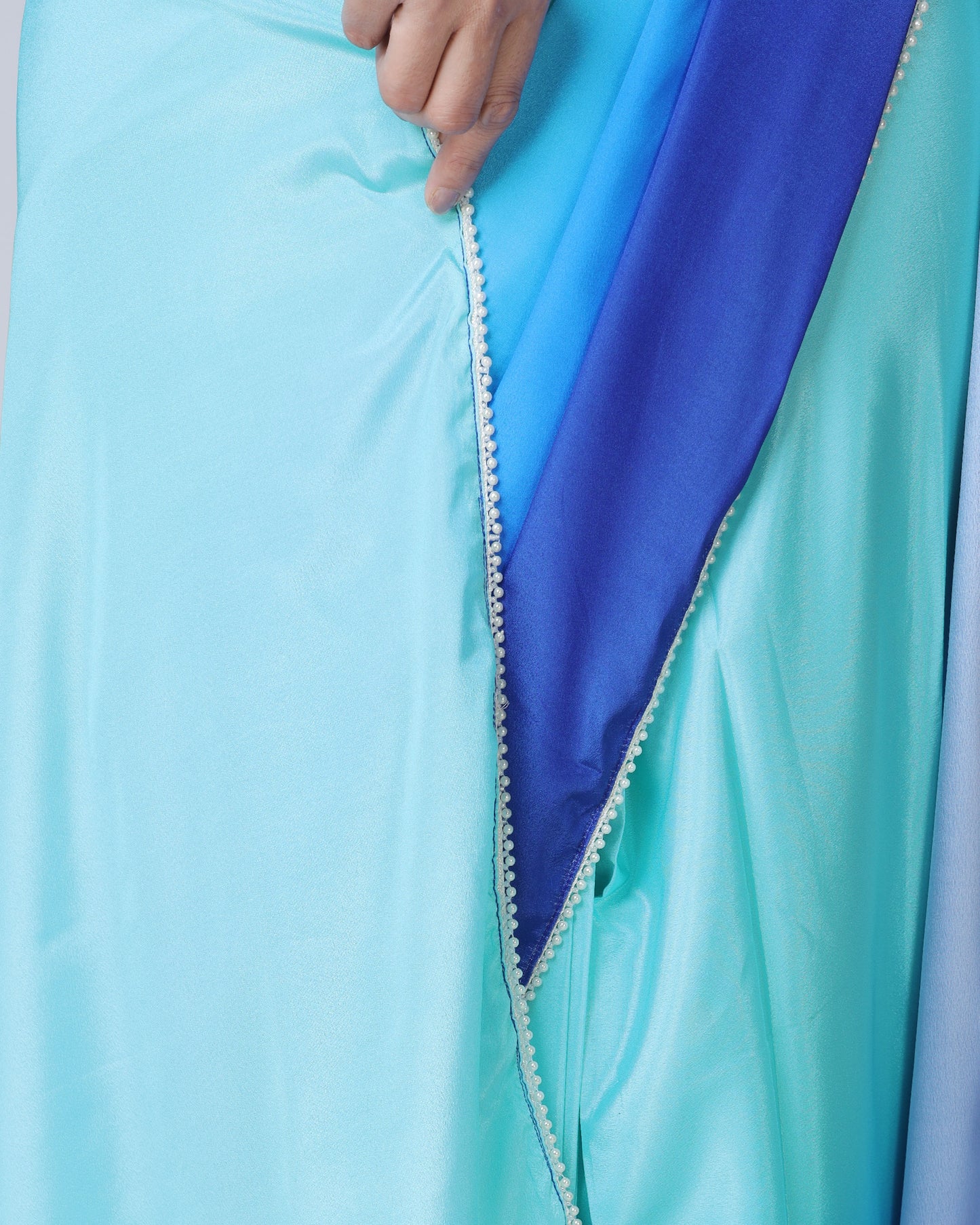 Shine Bright: Pre-Draped Ombre Silk Saree In Stunning Colors