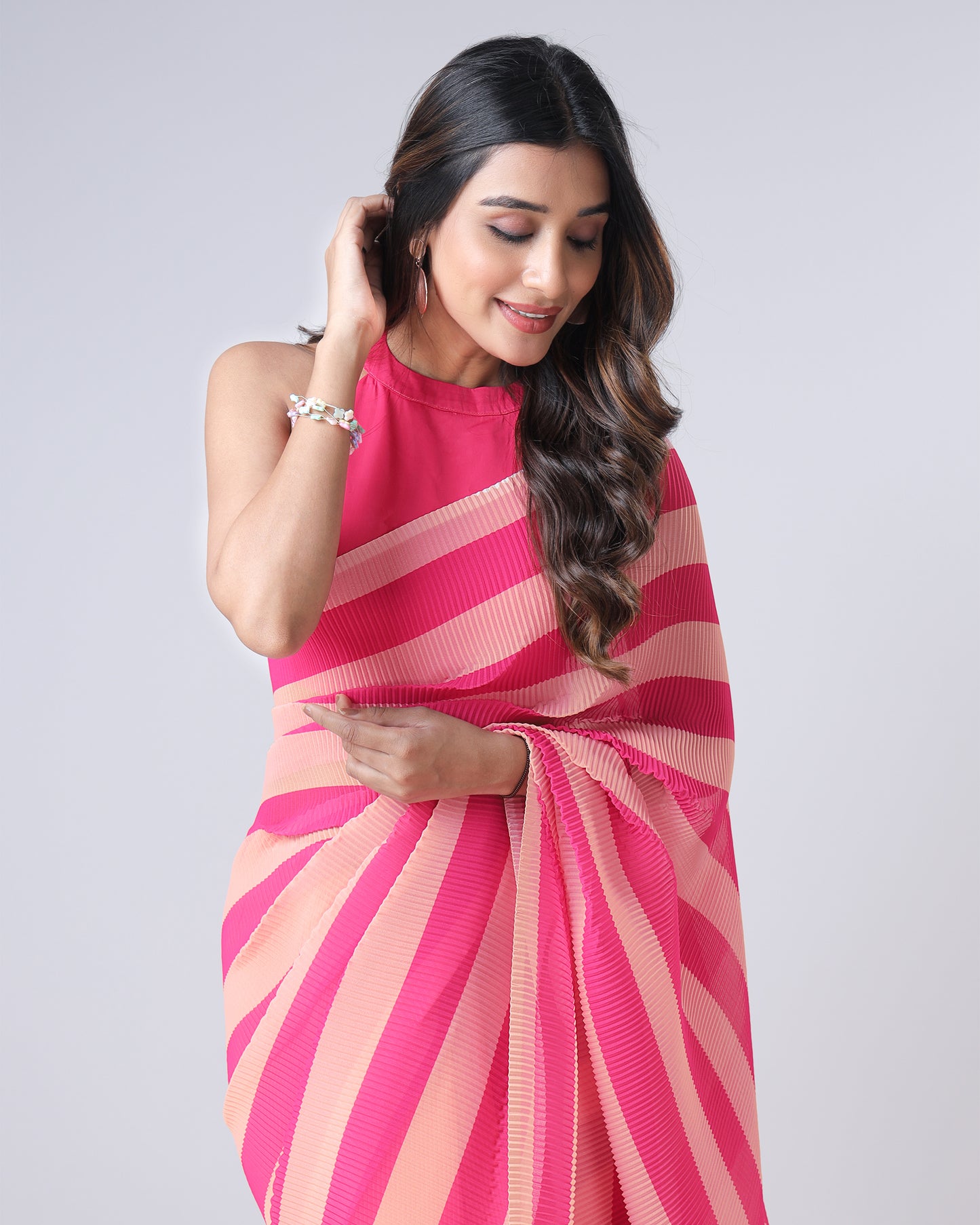 Flip the Script : Two-Way Wearable Designer Pleated Saree