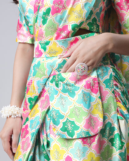 Instari: The One-Minute Pre-Drape Dhoti Saree With Pocket And Belt