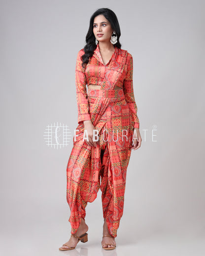 Instari: The One-Minute Pre-Drape Dhoti Saree With Pocket And Belt