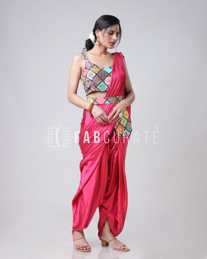 Veerangana By Fabcurate: The Ultimate Dhoti Pre-Drape Saree With Pocket And Belt