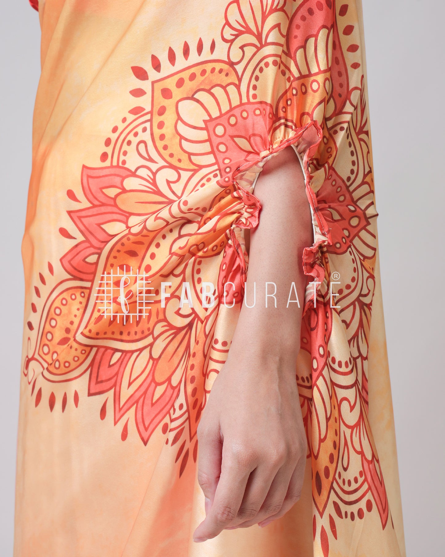 The Trendsetting Tie and Dye Mandalaa Freehand Saree By Fabcurate
