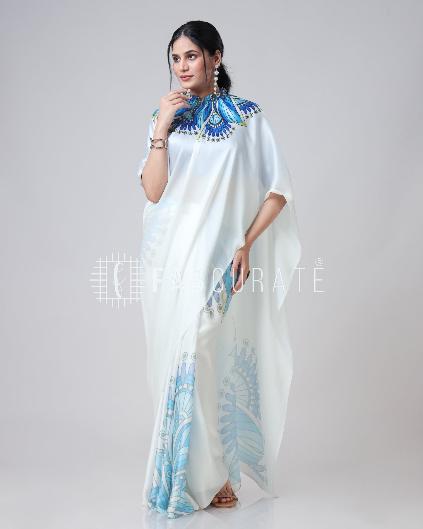 The Trendsetting Royal Mandalaa Freehand Saree By Fabcurate