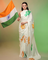 Saree Of Swaraj - Wrapped In Pride With Tri Color Saree