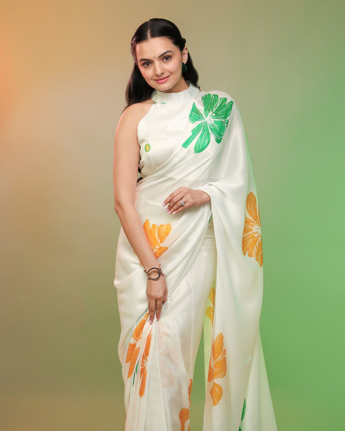 Saree Of Swaraj - Wrapped In Pride With Tri Color Saree