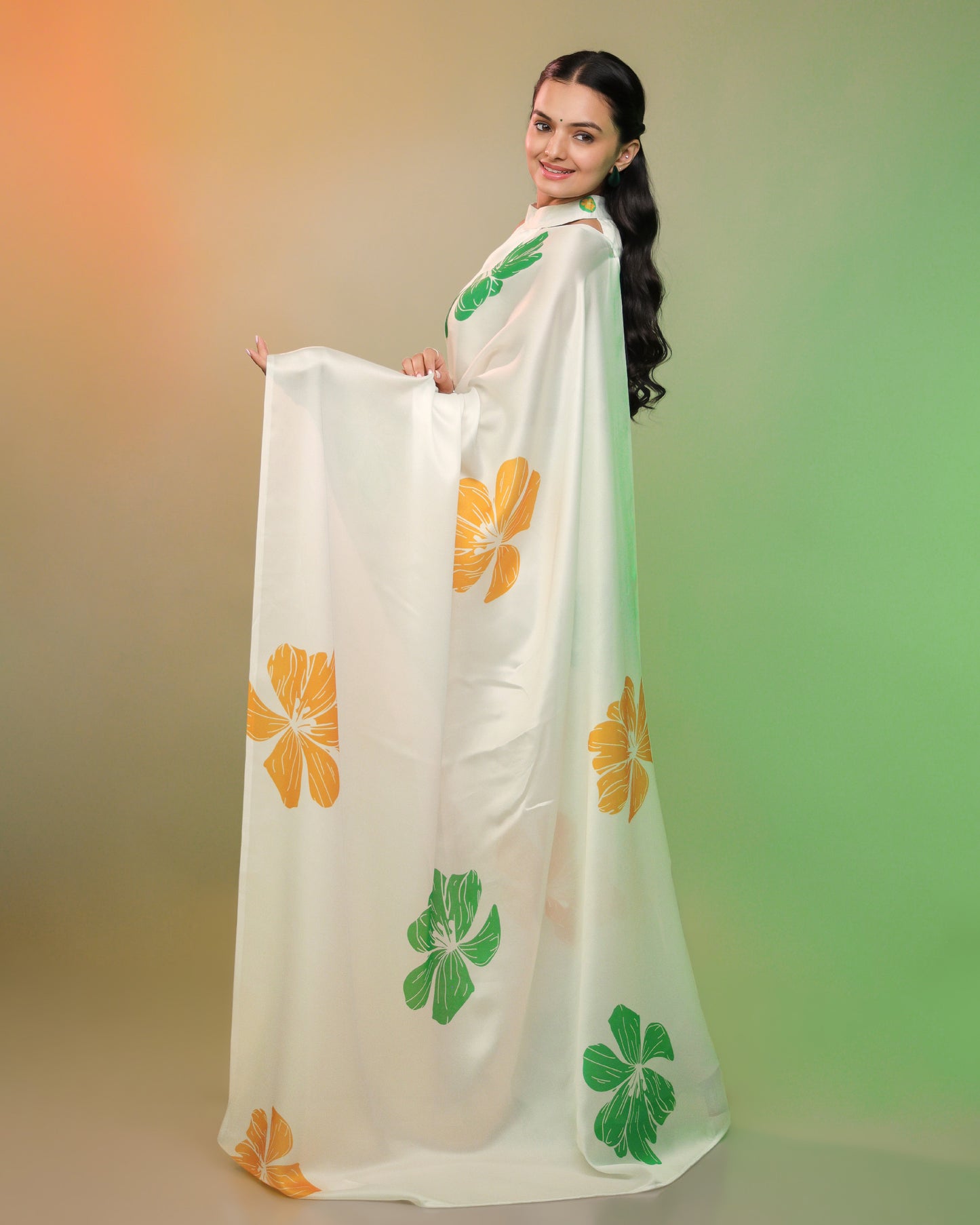 Saree Of Swaraj - Wrapped In Pride With Tri Color Saree