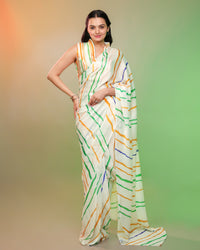 Naritva Shakti - Not Just Fashion, A Freedom Statement Tri Color Saree