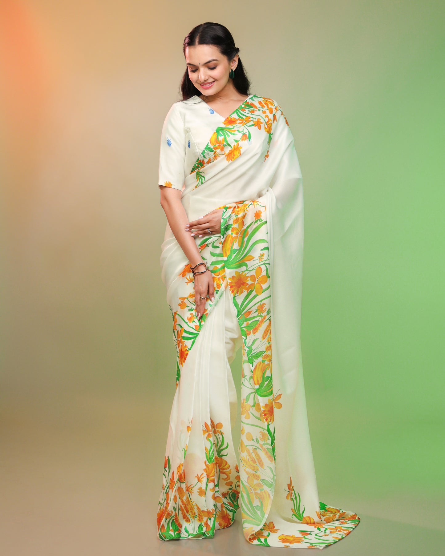 Saree Of Swaraj - A Fabcurate Tribute: Tri-Color Saree