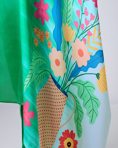 Florombre - Exclusive Floral Ombre Saree
