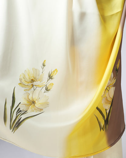 Ombre Garden - Floral Flow Saree 2026 Trendsetter