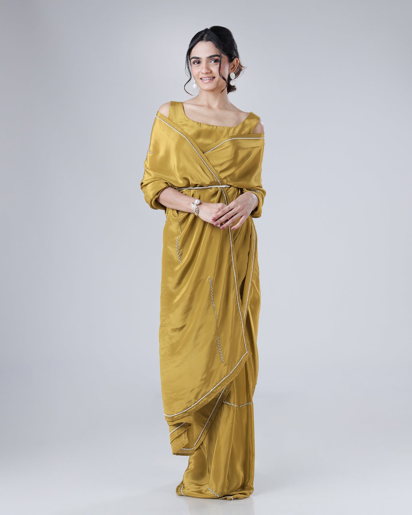 Holding The Richness Of Traditions In Every Fold Of Handcrafted Natural Crepe Saree