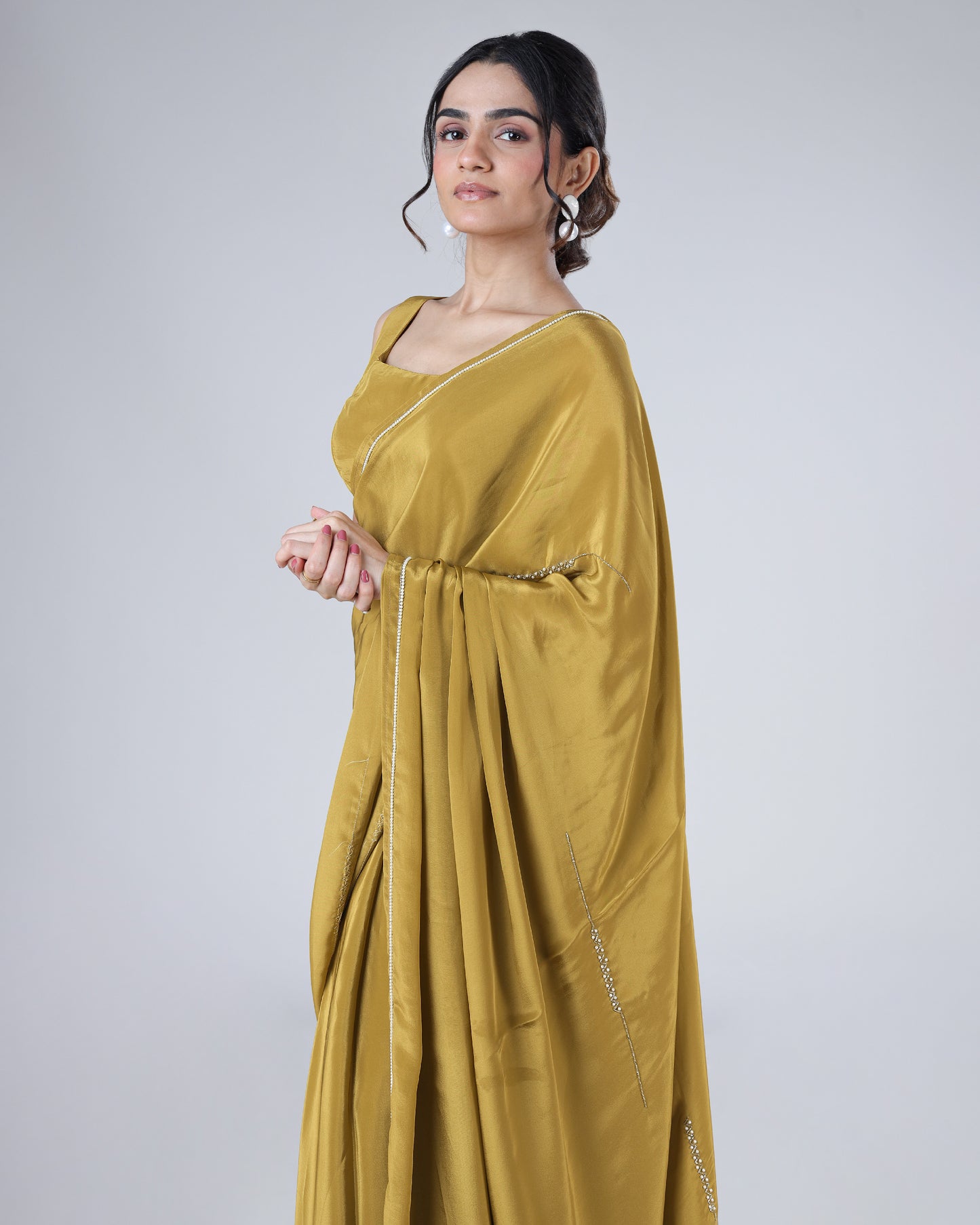Holding The Richness Of Traditions In Every Fold Of Handcrafted Natural Crepe Saree