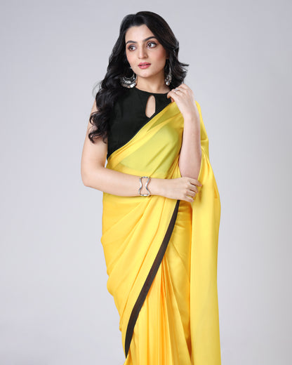 Apni Sanskriti, Apna Swag - Yellow Quirky Saree