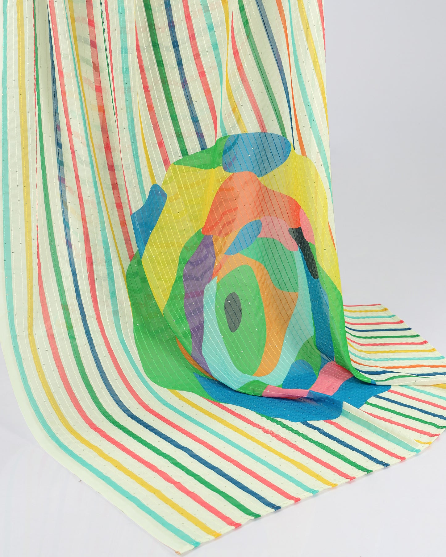 Lovesparkle Striped Sequin Saree, Full-On Glam Vibe With Thoda Sa Romance