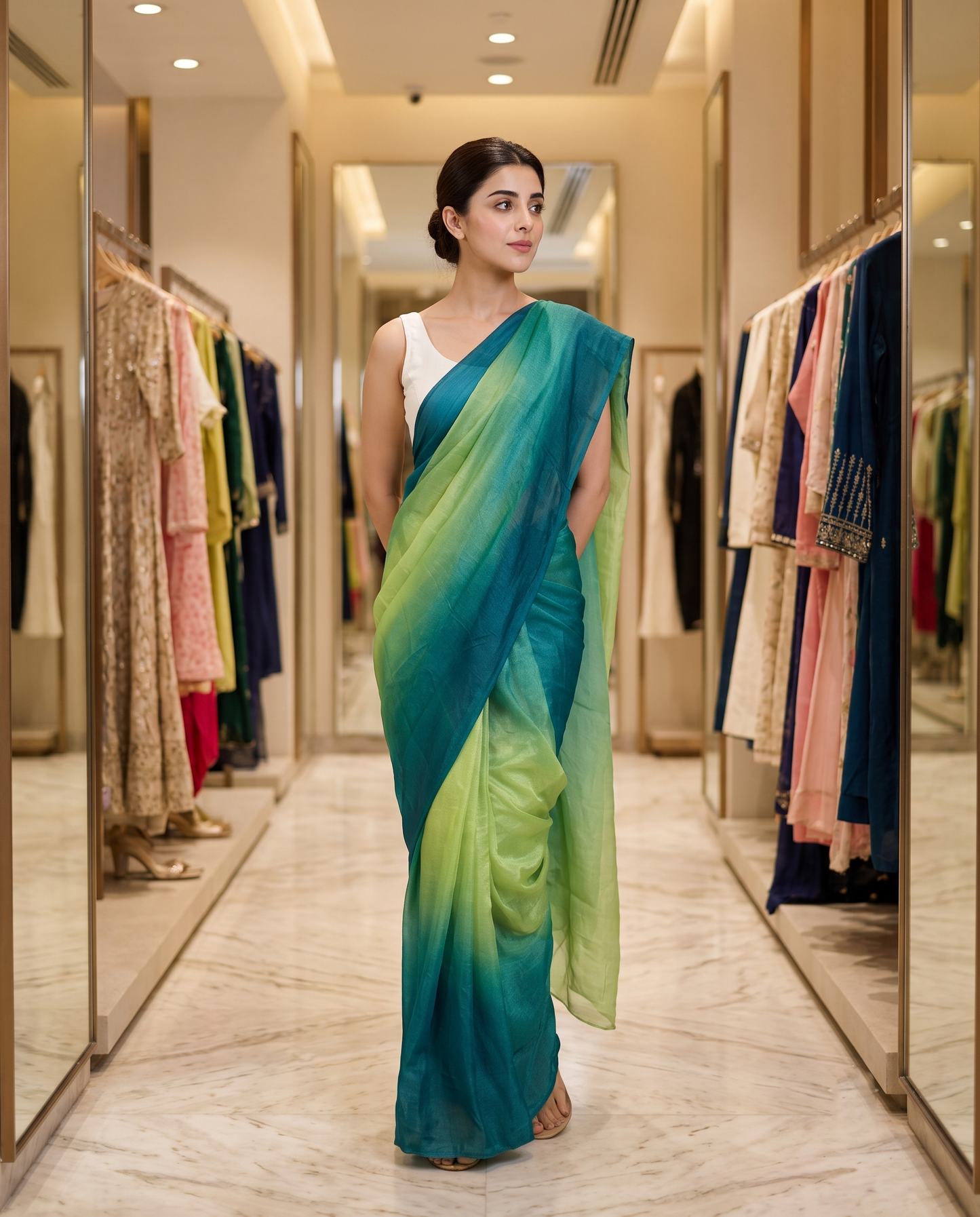 Wear And Wow Catalog | Export Quality Striped Saree