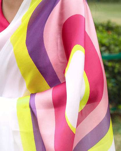 Most Liked Colorful Saree for Holi Reels