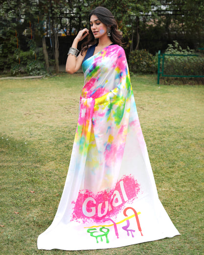 Reel Pe Chha Jane Wali Sabse Stylish Holi Saree