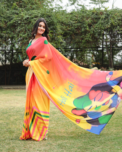 Million Views Trending Saree For Holi