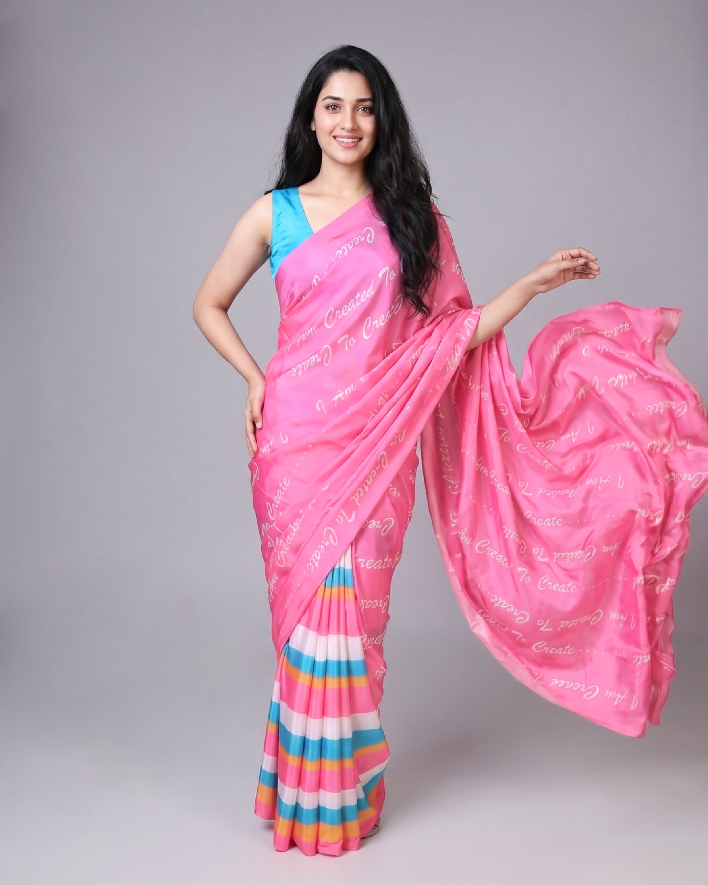Flip the Script🎭 : Two-Way Wearable Designer Saree