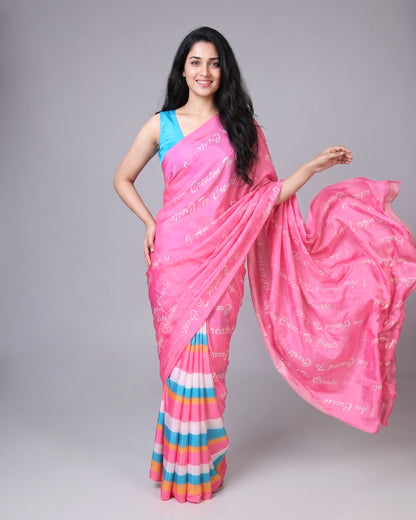 Flip the Script🎭 : Two-Way Wearable Designer Saree