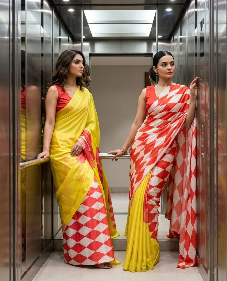 Low Effort, High Impact ⚡ | 2 Looks, 1 Saree | Gen Z Approved