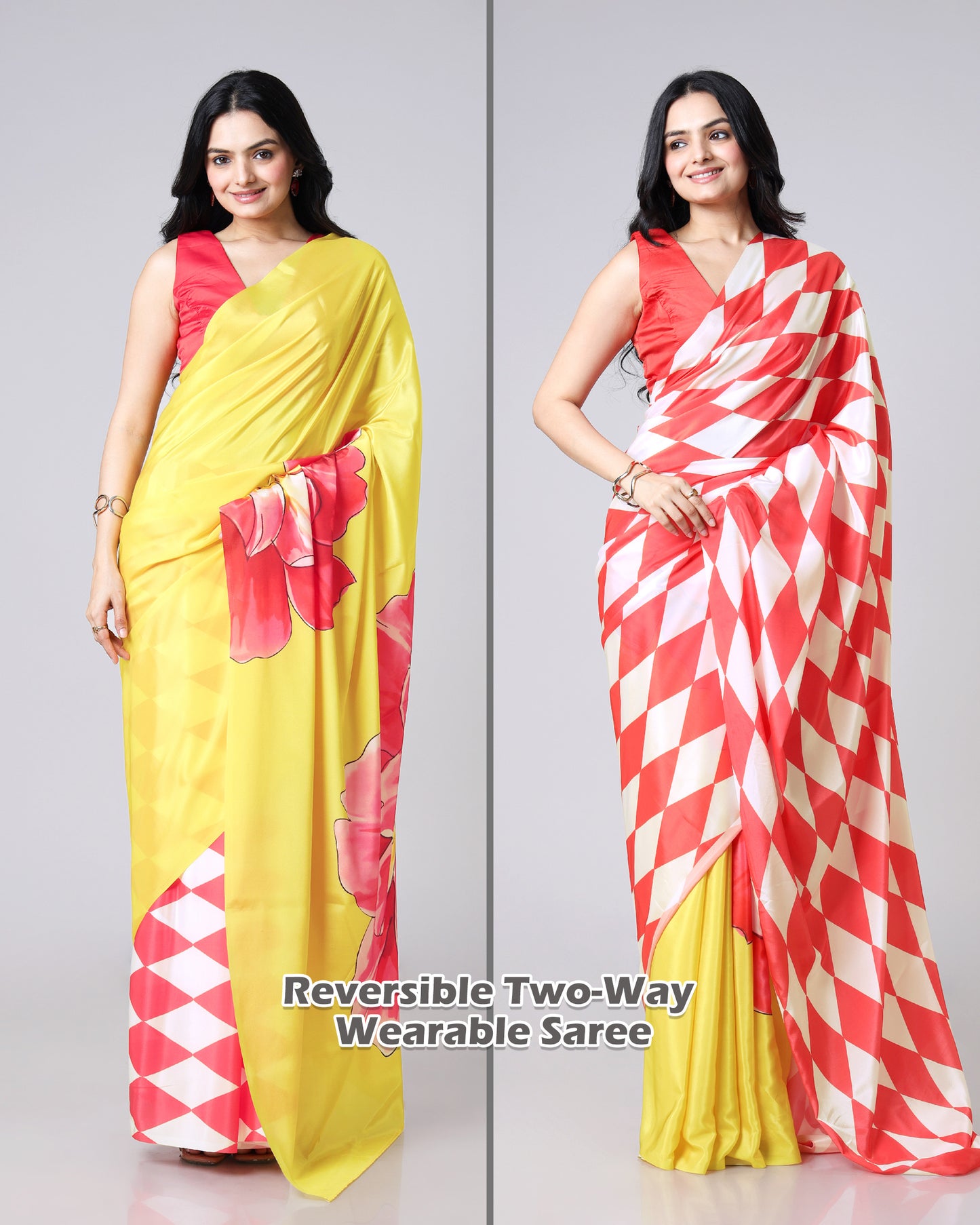 Low Effort, High Impact ⚡ | 2 Looks, 1 Saree | Gen Z Approved