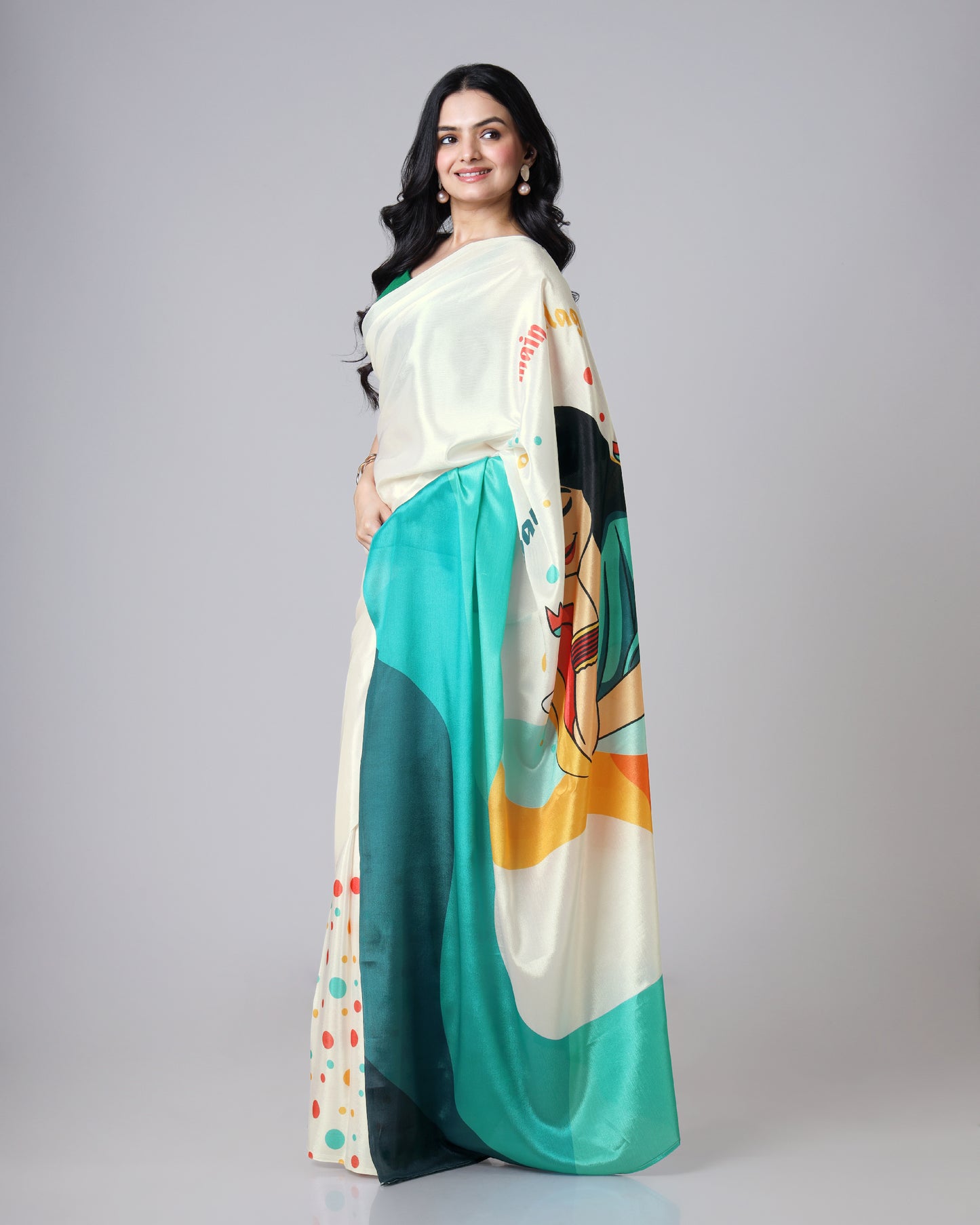 Trendy Illustrated Saree for Modern Ethnic Styling💫